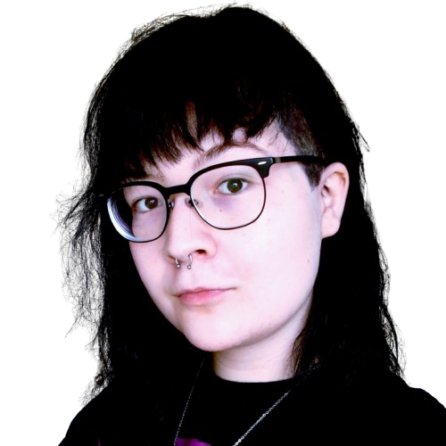 Photo of Lianna, a young person with long, dark hair, wearing glasses.